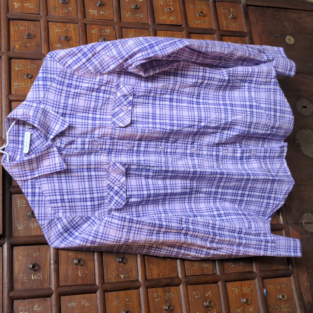 NY&C Purple Plaid Shirt